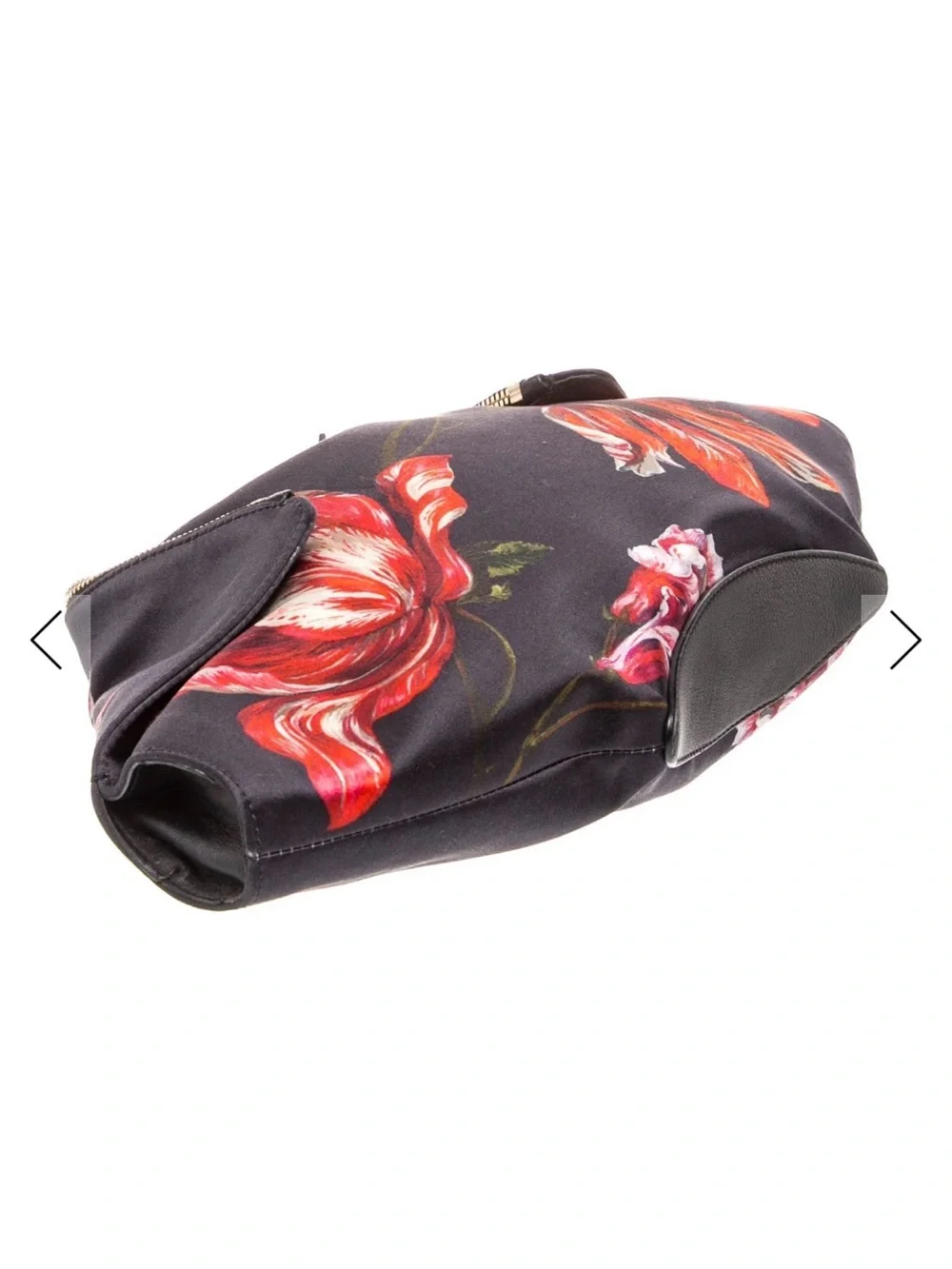 Alexander McQueen De Manta Clutch with Red Bloom Print